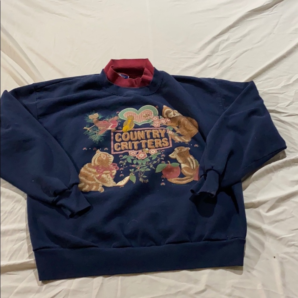 vintage country critters sweatshirt